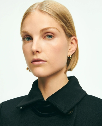 Brushed Wool Double-Breasted Peacoat, image 9