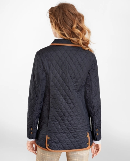 Water-Repellent Quilted Car Coat, image 3