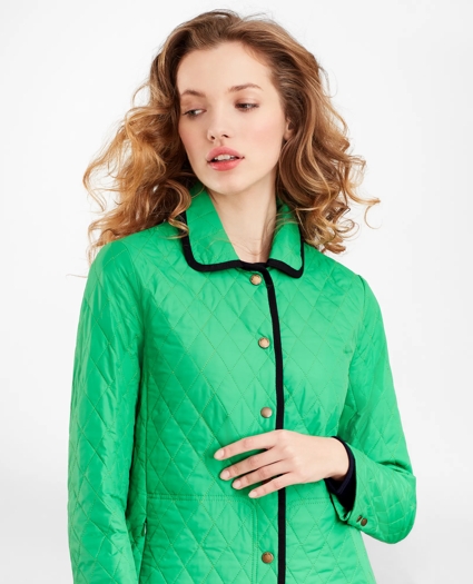 Water-Repellent Quilted Car Coat, image 2