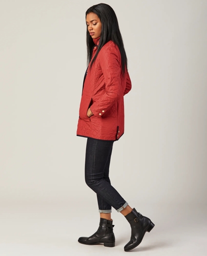 Water-Repellent Quilted Car Coat, image 4
