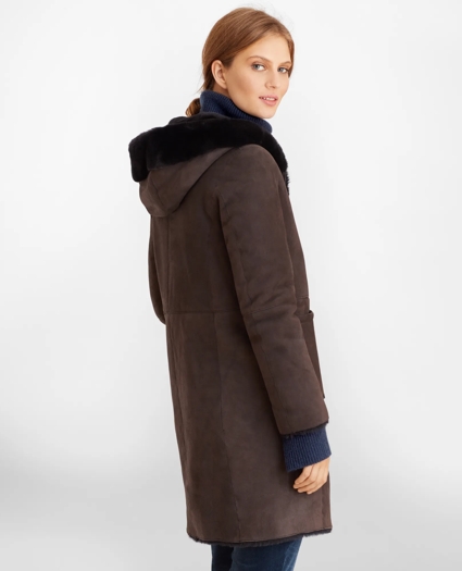 Shearling Hooded Coat, image 5