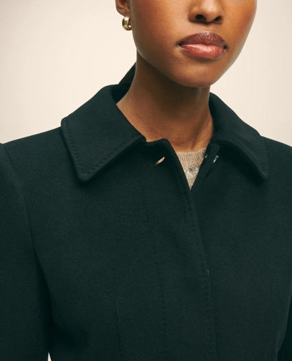 Brushed Wool Twill Wrap Coat, image 3
