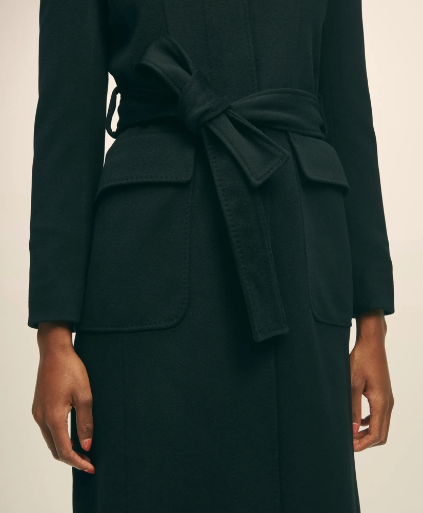Brushed Wool Twill Wrap Coat, image 4