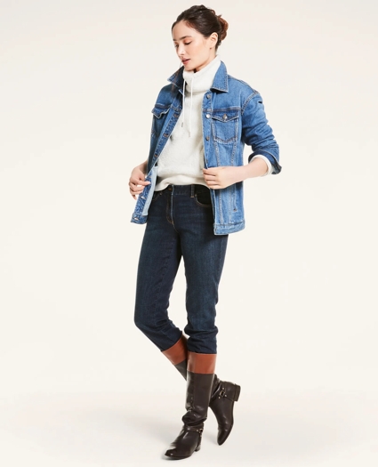 Relaxed Stretch Denim Jacket, image 3