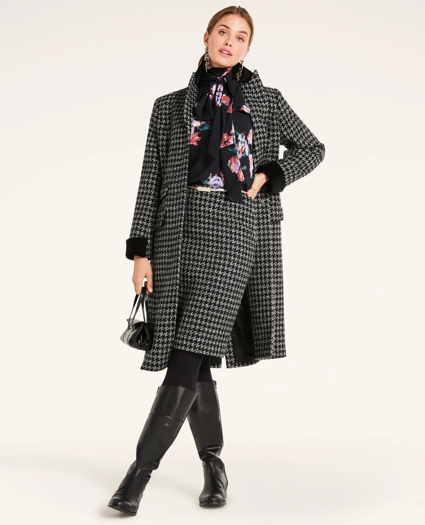 Wool Houndstooth Coat, image 2