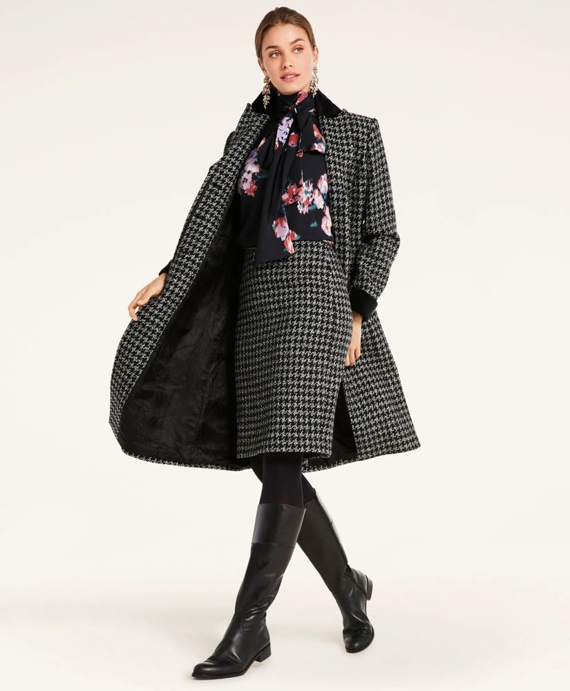 Wool Houndstooth Coat, image 3