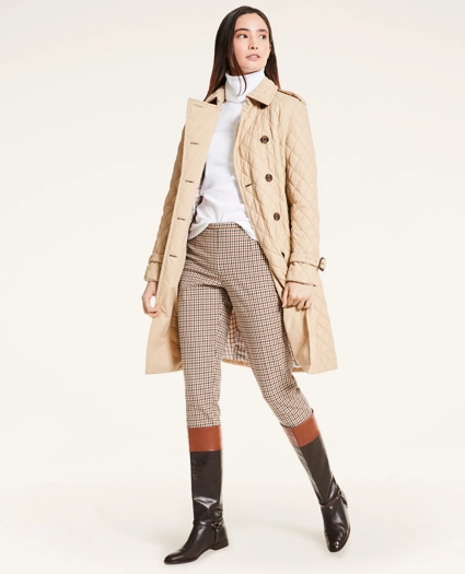 Quilted Taffeta Trench Coat, image 1