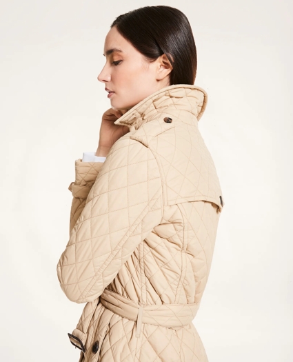 Quilted Taffeta Trench Coat, image 2