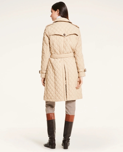 Quilted Taffeta Trench Coat, image 3