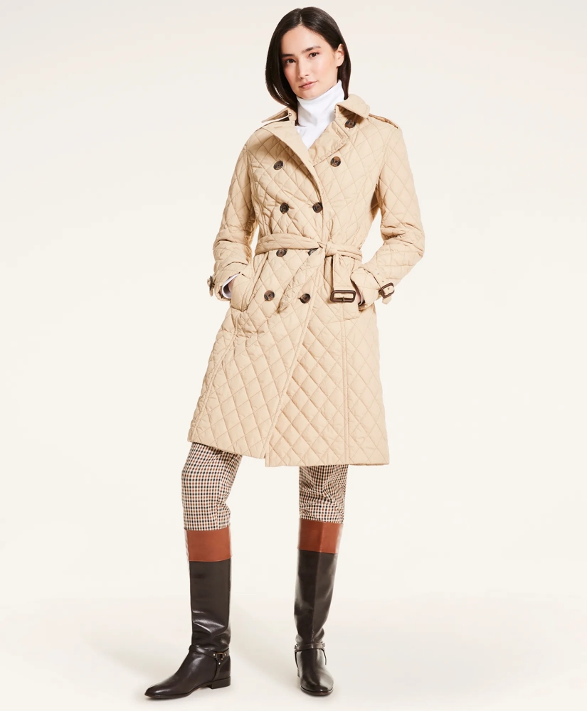 Quilted Taffeta Trench Coat, image 4