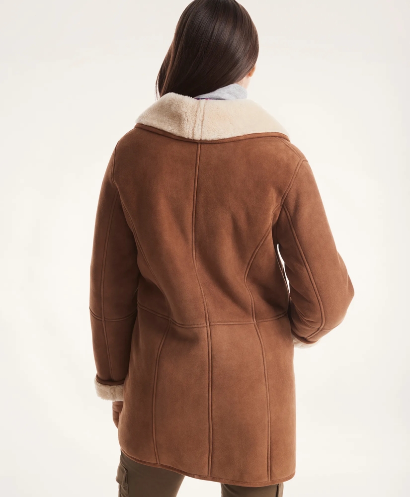 Shearling Double Breasted Coat, image 4