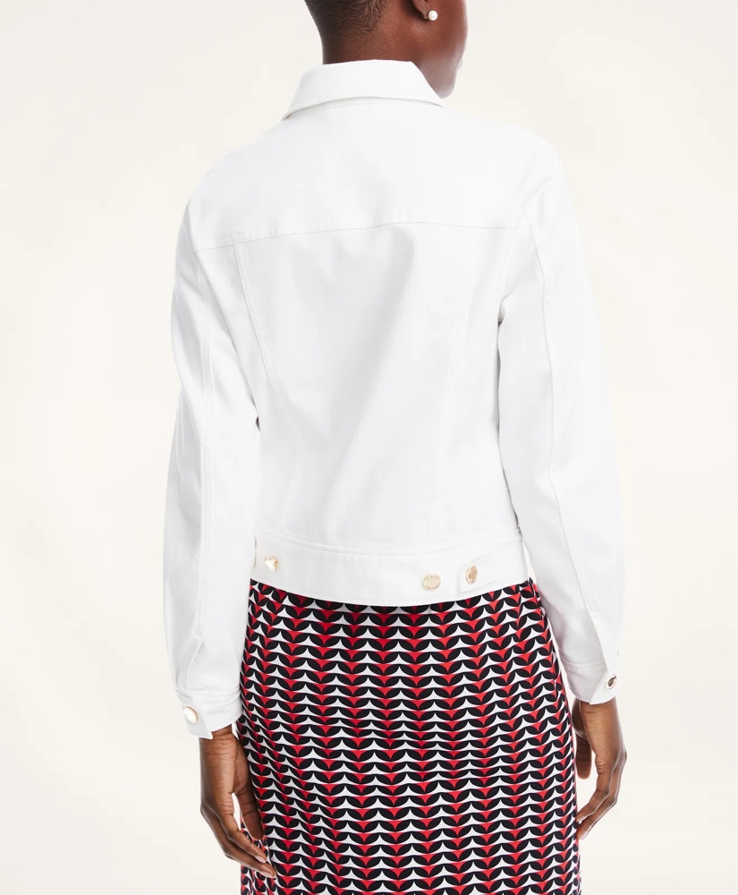 Stretch Cotton Twill Denim Jacket, image 4