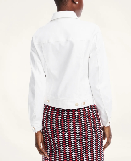 Stretch Cotton Twill Denim Jacket, image 4