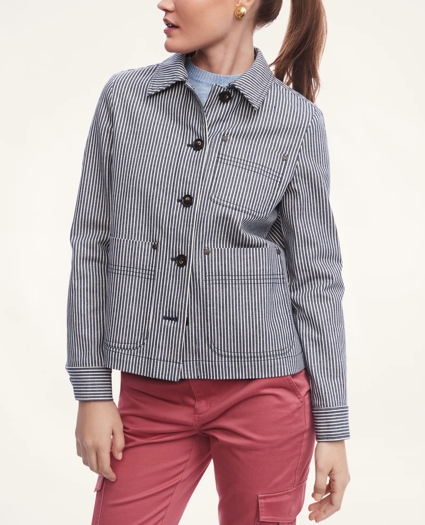 Cotton Stretch Twill Chore Jacket, image 1