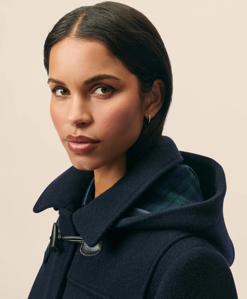 Wool Twill Hooded Toggle Coat, image 3