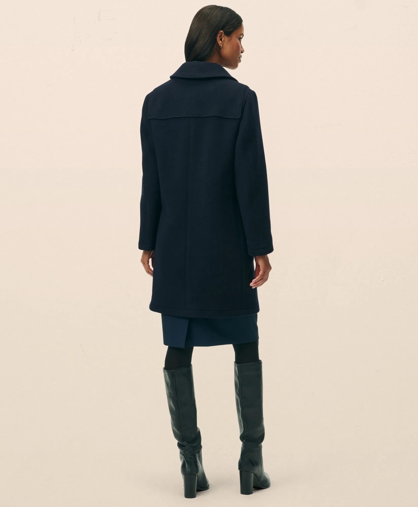 Wool Twill Hooded Toggle Coat, image 4