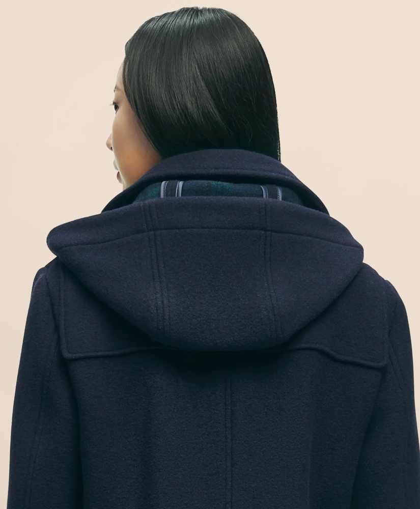 Wool Twill Hooded Toggle Coat, image 5