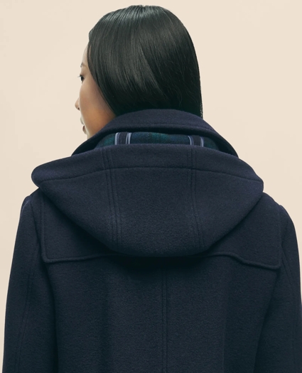 Wool Twill Hooded Toggle Coat, image 5