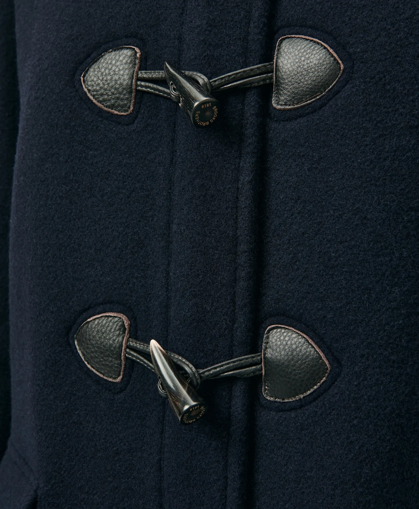 Wool Twill Hooded Toggle Coat, image 7