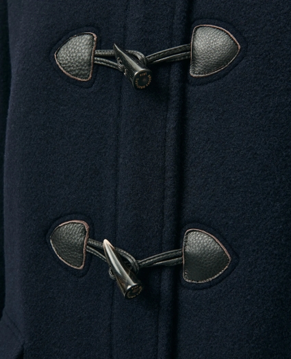 Wool Twill Hooded Toggle Coat, image 7