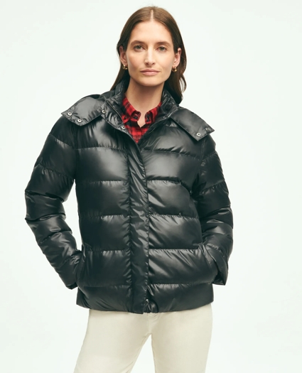 Down Hooded Puffer Coat, image 1