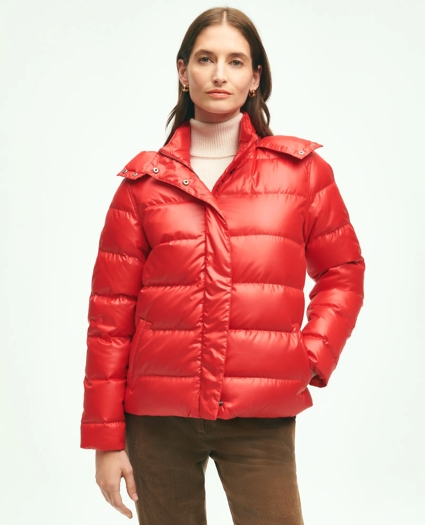 Down Hooded Puffer Coat, image 1