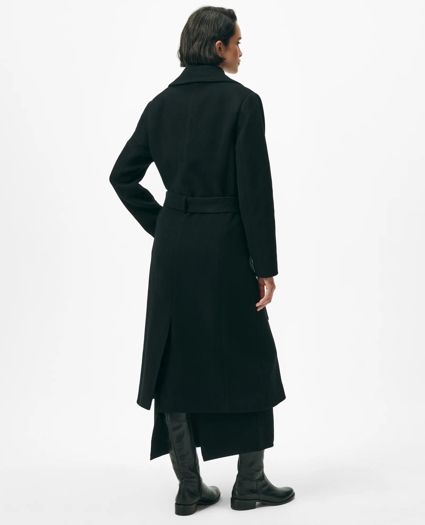 Notch Collar Coat in Water-Repellent Brushed-Twill Wool, image 5
