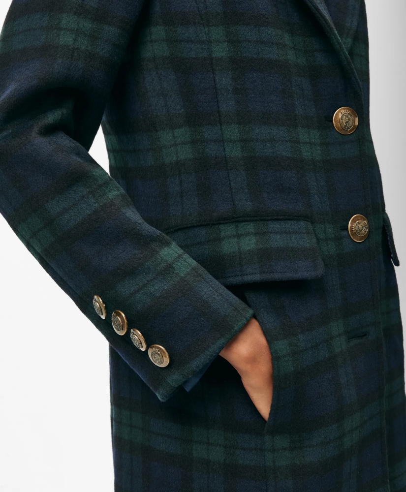 Black Watch Dress Coat in Wool Blend, image 3
