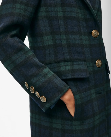 Black Watch Dress Coat in Wool Blend, image 3