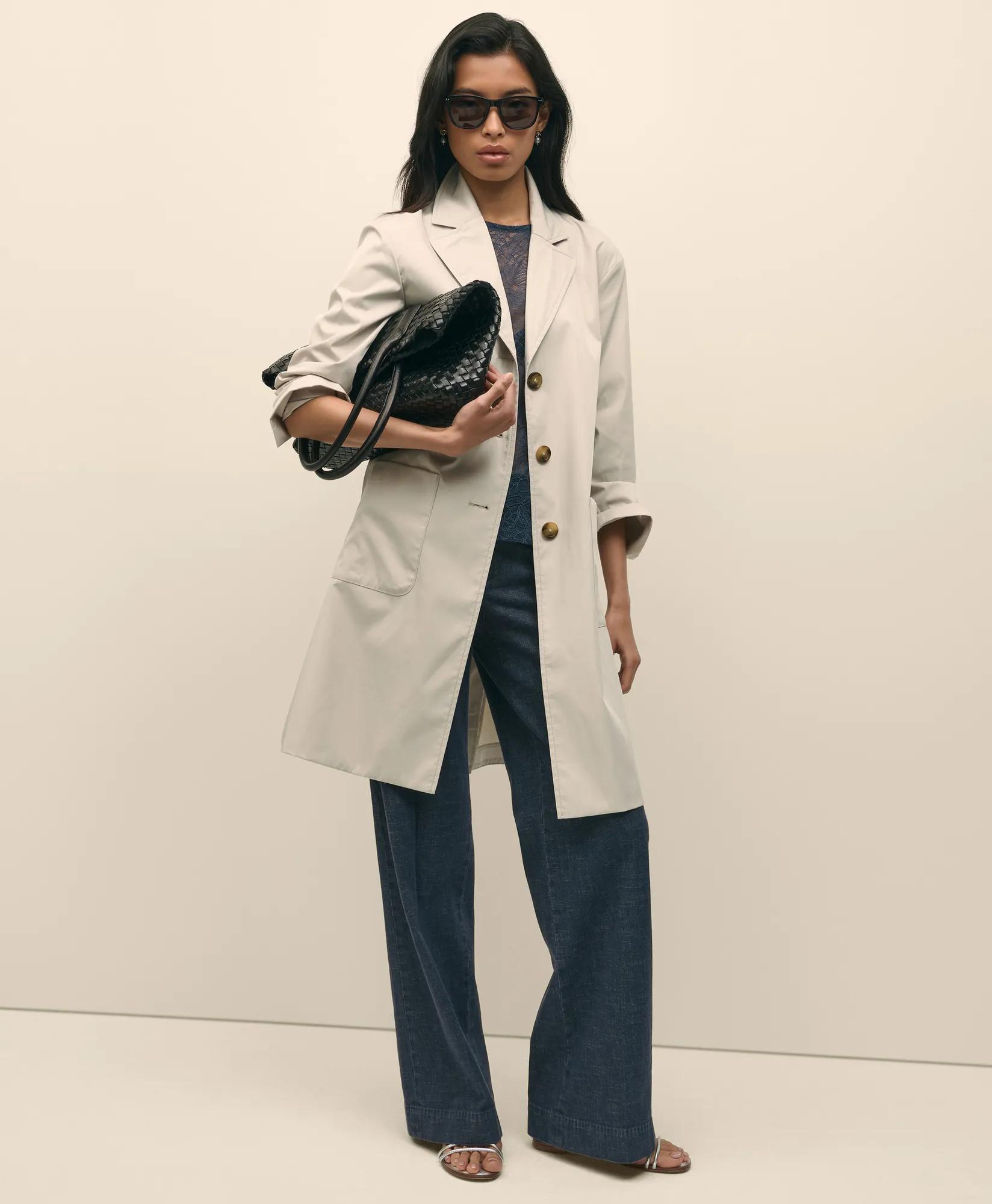 Water-Resistant Taffeta Coat