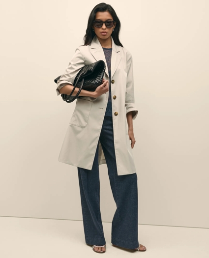 Water-Resistant Taffeta Coat, image 1