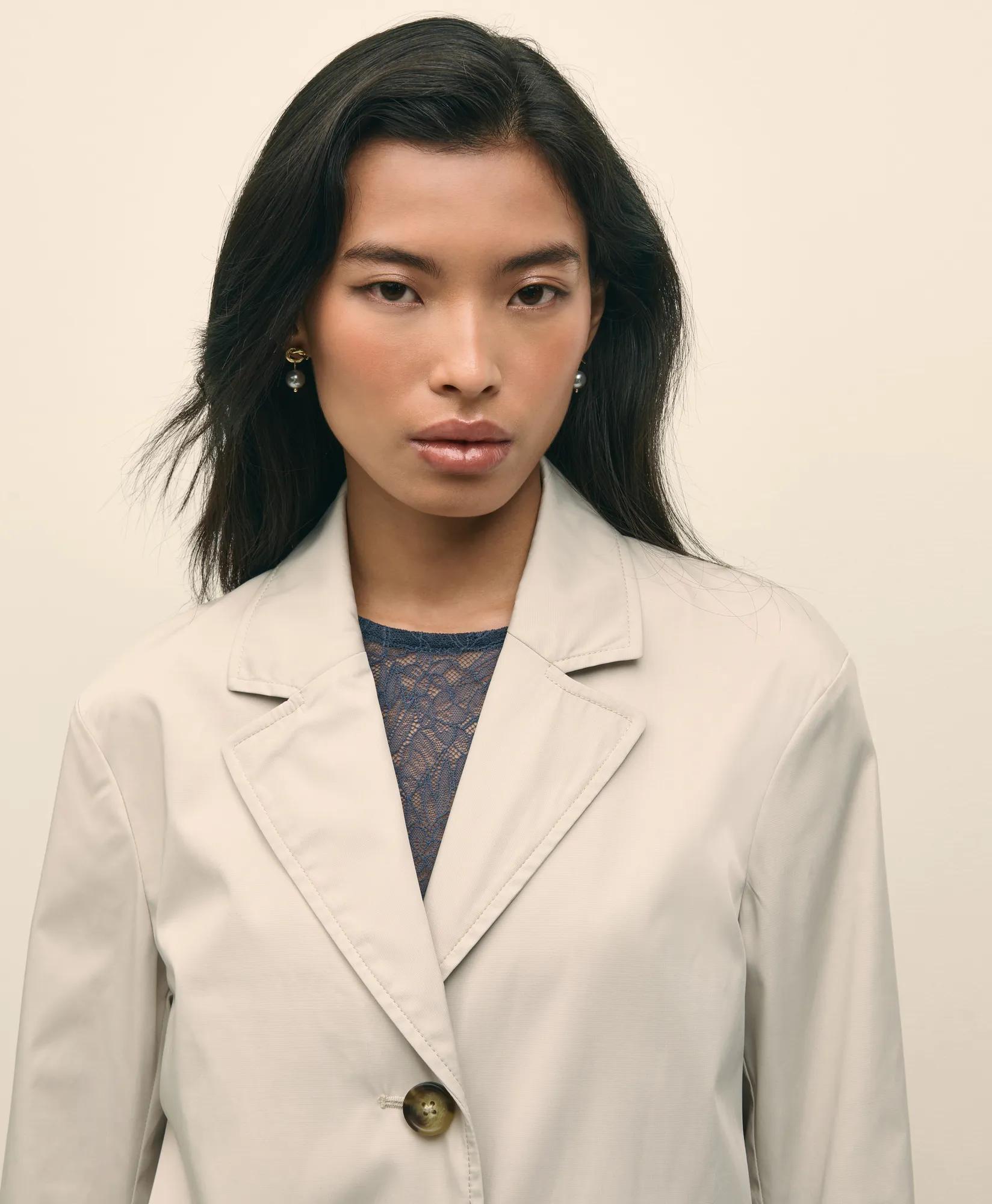 Water-Resistant Taffeta Coat