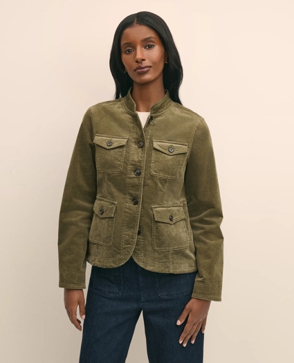 Cotton Blend Corduroy Jacket, image 1