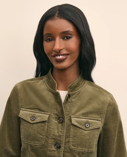 Cotton Blend Corduroy Jacket, image 3