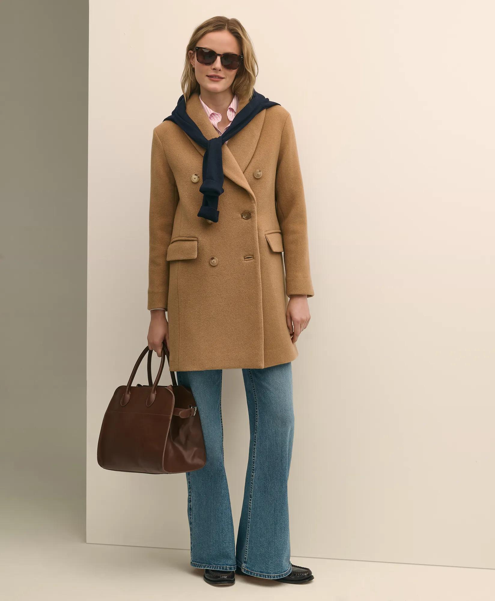 Wool Oversized Shawl Collar Coat primary