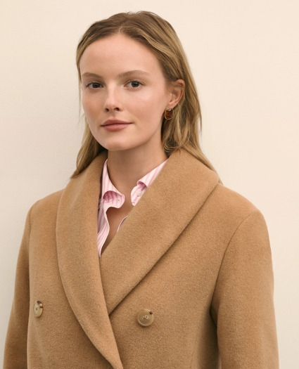 Wool Oversized Shawl Collar Coat, image 2