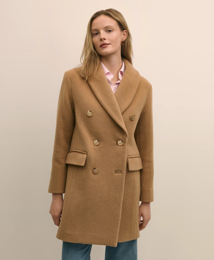 Wool Oversized Shawl Collar Coat, image 3