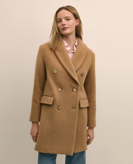 Wool Oversized Shawl Collar Coat, image 3