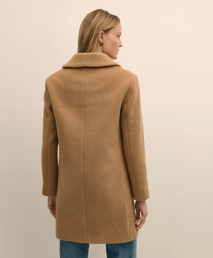 Wool Oversized Shawl Collar Coat, image 4
