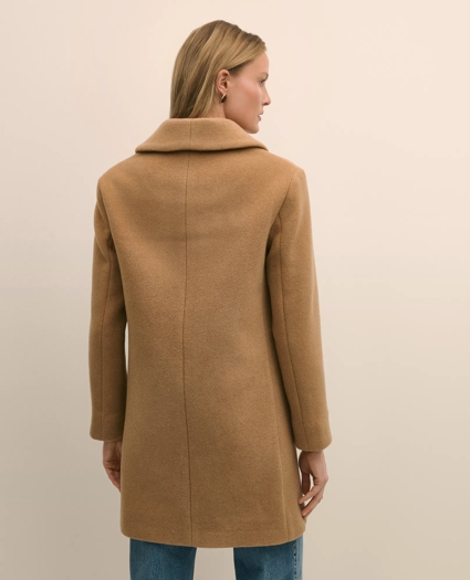 Wool Oversized Shawl Collar Coat, image 4