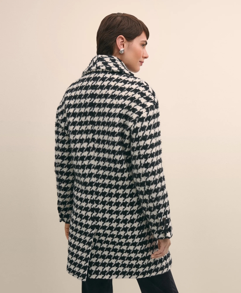 Oversized Wool Houndstooth Coat, image 4