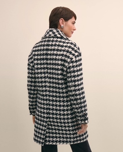 Oversized Wool Houndstooth Coat, image 4