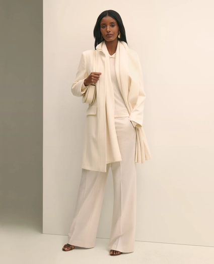 Brushed Wool Coat with Throat Latch, image 1