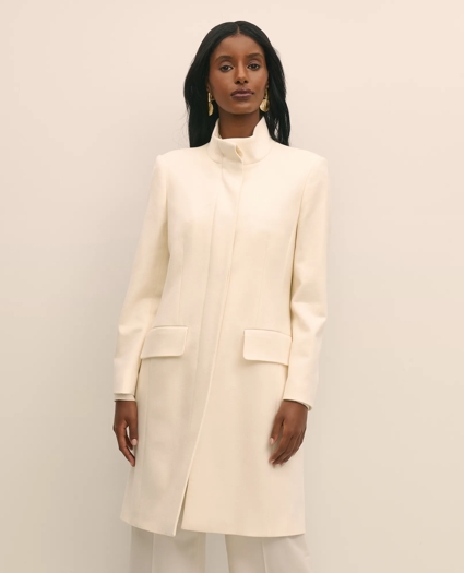 Brushed Wool Coat with Throat Latch, image 2