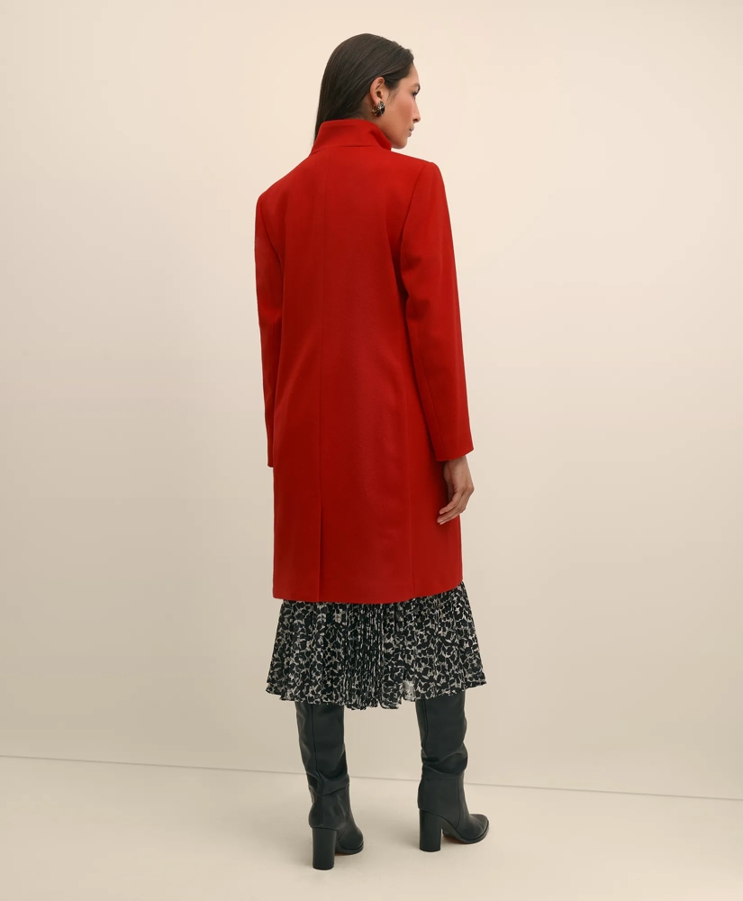 Brushed Wool Coat with Throat Latch, image 4