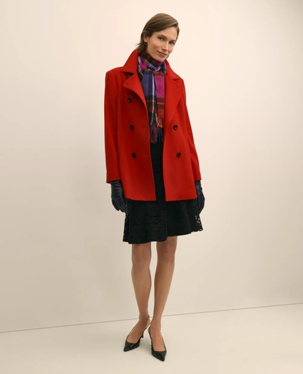 Brushed Wool Coat with Throat Latch, image 1