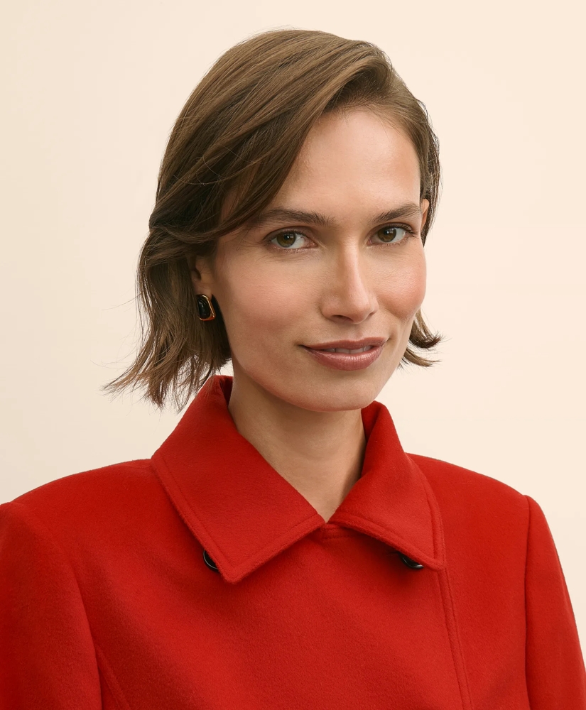 Brushed Wool Coat with Throat Latch, image 3