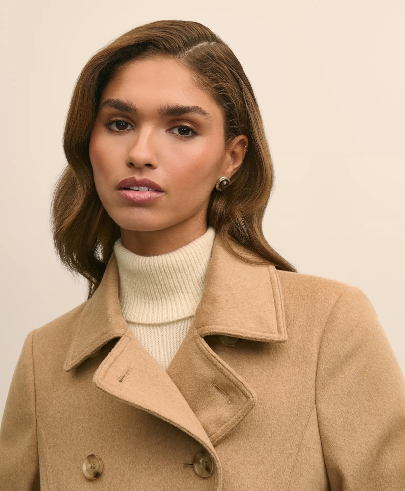 Brushed Wool Coat with Throat Latch, image 3