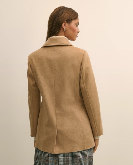 Brushed Wool Coat with Throat Latch, image 4