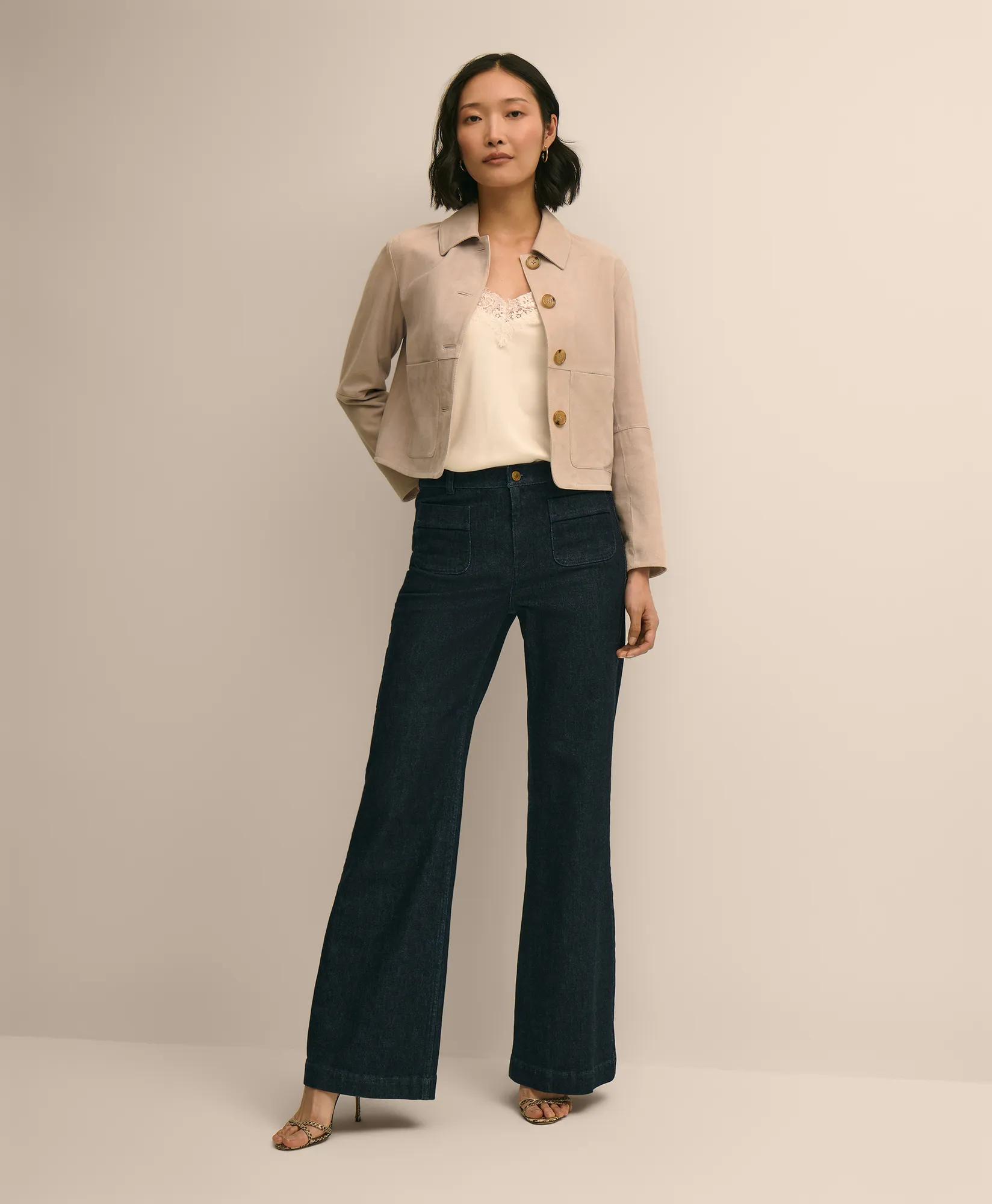 Suede Cropped Jacket secondary